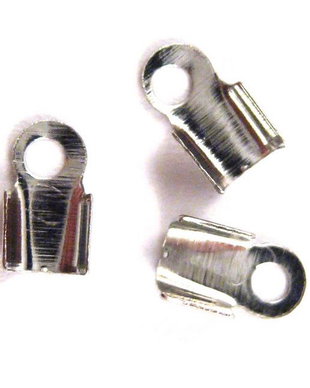 Terminatii sirag, metalice, culoarea platinii, 3x6 mm