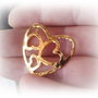 1b Charm  / pandantiv '' Trei inimi intr-una '' 30 x 25 mm