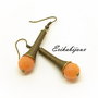Cercei jad orange-colectia Simply&Glam