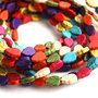 *** Frunze howlite - PORTOCALIU ***
