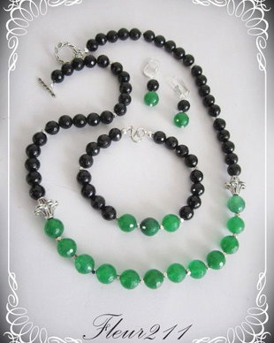 SET-ONIX VERDE SI NEGRU