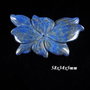 4339 - Pandantiv floare sculptata lapis lazuli