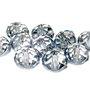 Cristale din sticla, 8x6 mm, gri deschis