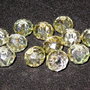 Cristale din sticla, 8x6 mm, auriu deschis