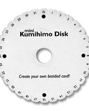 Disc Kumihimo, rotund, 10 cm