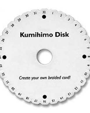 Disc Kumihimo, rotund, 15 cm