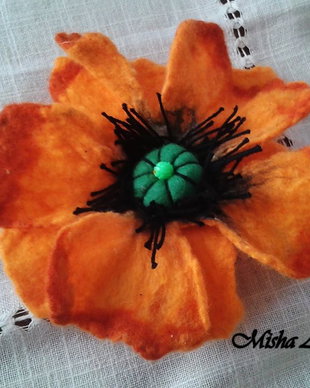 Brosa Floare Orange
