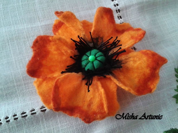 Brosa Floare Orange