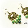 Cercei regalit verde-Colectia Simply & Glam
