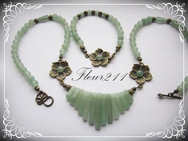 SET-AVENTURIN VERDE SI BRONZ