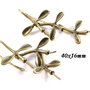 4362 - Baza cercei hook, bronz, frunzulite