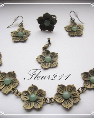 SET-AVENTURIN VERDE SI BRONZ-2