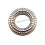Zale din acril, decorative, argintii, 19 mm
