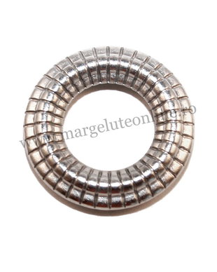Zale din acril, decorative, argintii, 19 mm