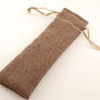 Saculeti din material maro, 16.5x4.5cm