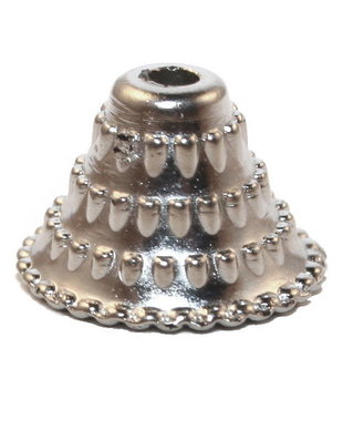 Capacel din acril, argintiu, 14 mm