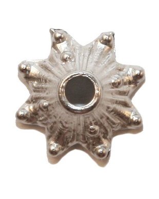 Capacel din acril, argintiu, 8 mm
