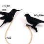 4390 # Accesoriu, pasari din acril, lant auriu