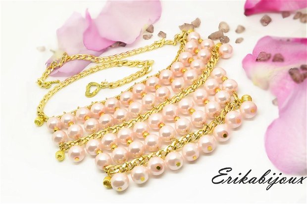 Colier pearls in gold