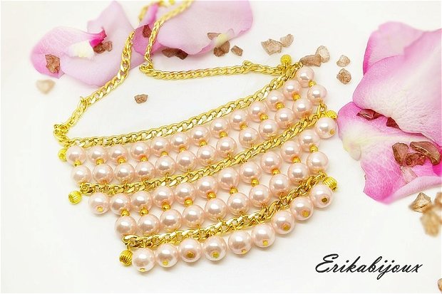 Colier pearls in gold