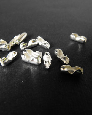 TERMINATIE ARGINTIE PENTRU LANT - 9 X 3,5 MM (10buc.)