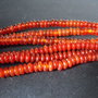 CARNEOL RONDELE - 6 X 3 MM
