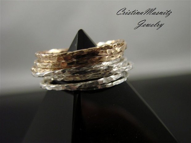 Golden Touch... Stacking Rings ...