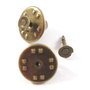 4413 - (2 set) Baza brosa cu pin si platou, bronz