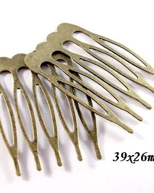 4441 - (8 buc) Baza pieptene bronz