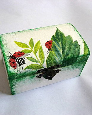 cutie lemn decorata 23108