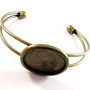 4438 - (1 buc) Baza bratara cu platou bronz