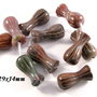 4457 - (1 buc) Margele, agate indiene, flori