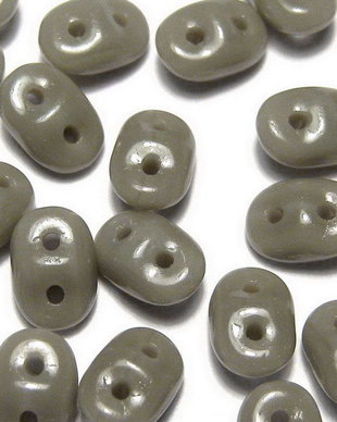 Margele din sticla, Superduo, opaque grey