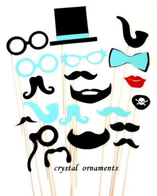 Props/Decoratiuni petreceri/nunta/botez/candy bar/mustati/ochelari