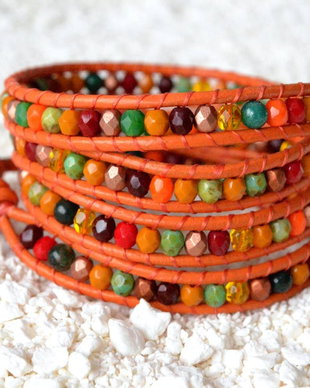 Bratara wrap ''Autumn color mix'' - Vanduta