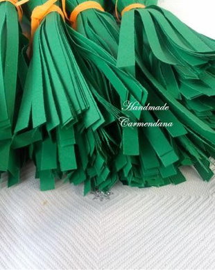 Fasii quilling verde inchis