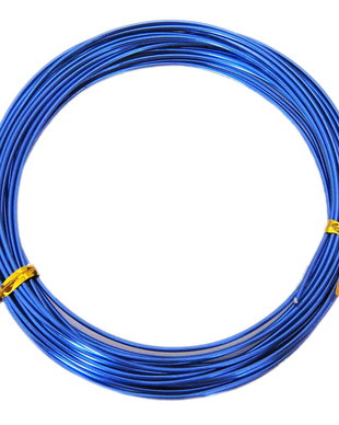 Sarma din aluminiu, 1 mm, albastra