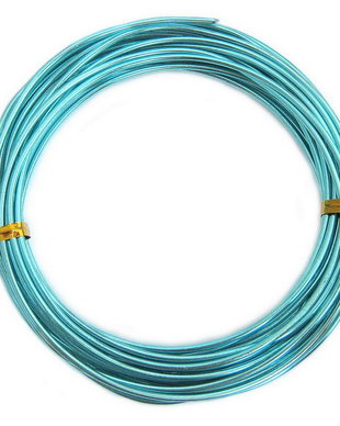 Sarma din aluminiu, 1 mm, turcoaz