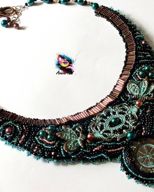 Set colier si bratara Broderie