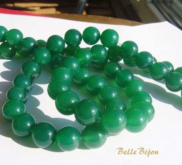 Agate NATURALE verzi aprox 12 mm