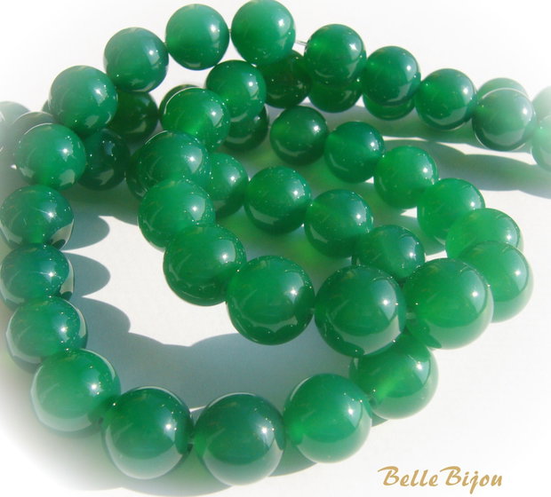 Agate NATURALE verzi aprox 12 mm