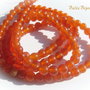 Agate portocalii culoarea carneolului aprox 6 mm