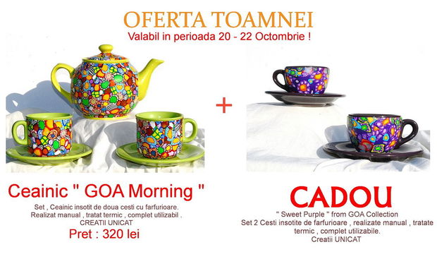 OFERTA TOAMNEI !!!  Valabil 20 - 22 Octombrie !