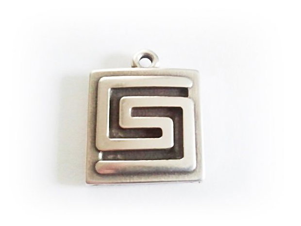 1b pandantiv zamak placat argint antichizat 28x24mm (ZMKD 05)