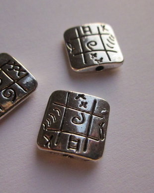 Spacer tip argint tibetan 12mm