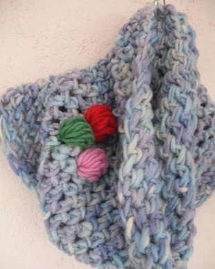 Guler/fular/accesoriu crosetat