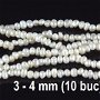 Perle naturale, 3-4 mm, 10 bucati