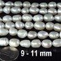 Perle naturale, 9 -11 mm