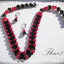 SET-ONIX NEGRU SI JAD FUCSIA