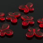 AB1033 Fluturasi acril rosu 13.5x12x4mm